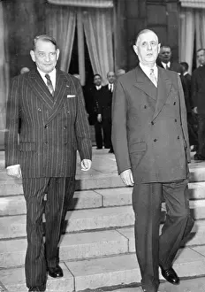 Coty: President Coty and General de Gaulle, Paris