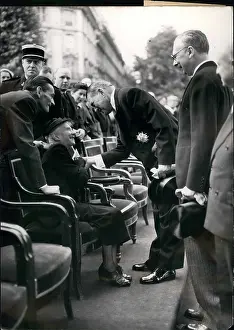 Unveils: President Coty unveils General Mangin statue, Paris