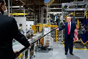 Maintains: President Donald Trump is interviewed at the Ford
