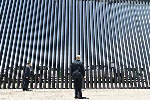 200th: President Donald Trump stands before a section