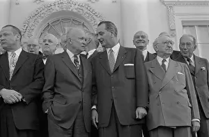 Bipartisan: President Dwight D. Eisenhower standing ?