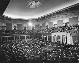 Adequate: President Dwight Eisenhower delivering his 1954