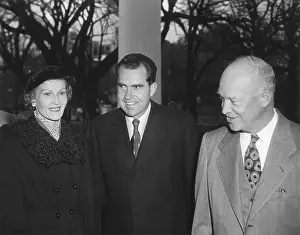 Lcgr1412: President Dwight Eisenhower with Richard and Pat
