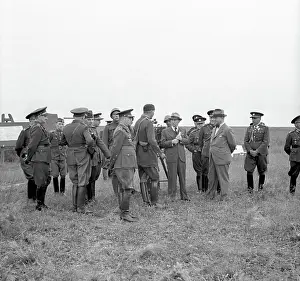 Benes : President Edvard Benes, with bow tie, during air raid drill