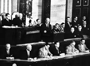 Rayburn: President Eisenhower addressing a joint ?