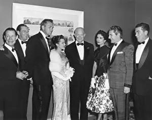 Liberace: President Eisenhower with celebrities at the White