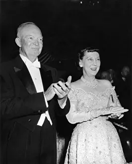 Inaugurations: President Eisenhower and First Lady Mamie at an