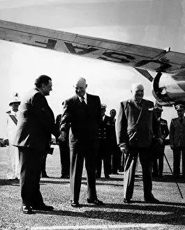 Laniel: President Eisenhower and PM Joseph Laniel, Washington