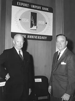 Waugh: President Eisenhower with Samuel Waugh