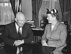 Vacancy: President Eisenhower with Senator Eva Kelley Bowring