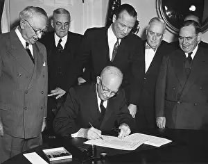 Wiley: President Eisenhower signs House Joint Resolution