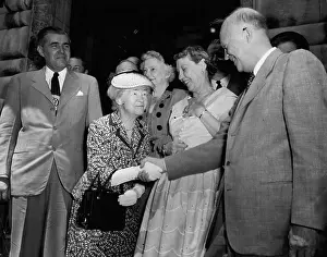 Morrow: President Eisenhower and wife, and Mrs Dwight Morrow