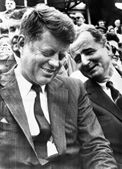 Longtime: President-elect John Kennedy and Sen. George ?