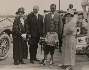 Lcgr1308: President and Florence Harding with Edward and