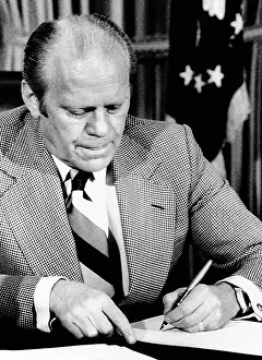 Vetoes: President Ford vetoes a bill that would ?