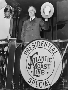 Transporation: President Franklin D. Roosevelt, leaving ?