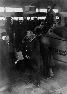Johannisthal: President, Friedrich Ebert (center) as a guest with