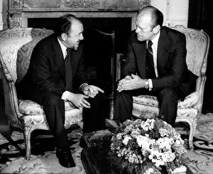 Anker: President Gerald Ford and Anker Jorgensen of Denmark