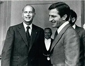 Estaing: President Giscard d'Estaing and Adolfo Suarez of Spain