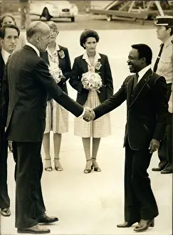 Estaing: President Giscard d'Estaing and Omar Bongo of Gabon