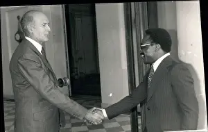 Estaing: President Giscard d'Estaing and Omar Bongo of Gabon