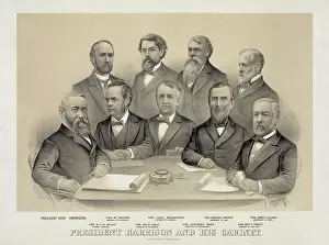 C1889: President Harrison and his cabinet