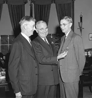 Conant: President Harry Truman, center, presenting chemist