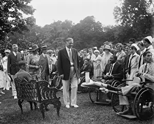 Amputees: President Herbert Hoover and the First Lady at a