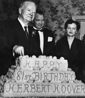 81st: Former President Herbert Hoover (left), ?