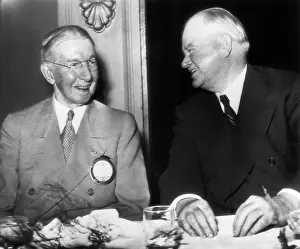 Advised: Former President Herbert Hoover (right), ?