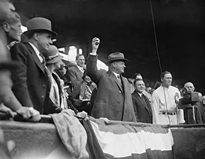 Bstp1215: President Herbert Hoover throwing out the ceremonial