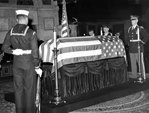 Csu 2012 9: Former President Herbert Hoover's flag draped ?