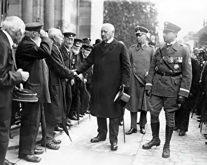 Forefield: President Hindenburg at a liberation ceremony