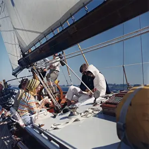 Narragansett: President and Jacqueline Kennedy sailing ?