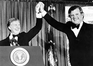 Fundraiser: President Jimmy Carter, left, and Senator ?