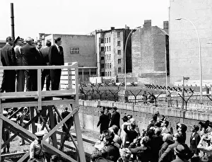 Alliances: President John Kennedy in Berlin. On a specially ?