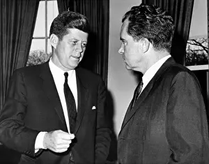 Alliances: President John Kennedy confers with former ?