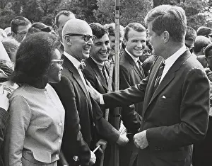 Lcgr1507: President John Kennedy meets with one of the first