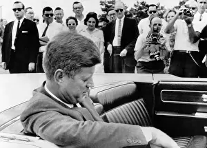 Downcast: President John Kennedy overcome with worry ?