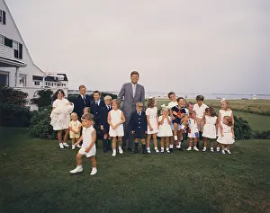 Nephews: President Kennedy with his children and ?