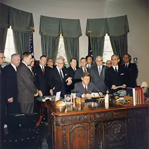 Manpower: President Kennedy signing the Manpower Development ?