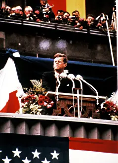 Phrase: President Kennedy speaking in Berlin, Germany