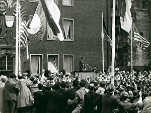 Persoanlities: President Kennedy speaking in Cologne, Germany