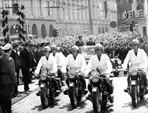 Escorts: President Kennedy visits Cologne, Germany