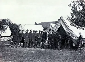 Mcclellan: President Lincoln visiting General McClellan and