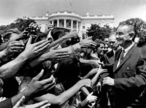 Intern: President Lyndon B. Johnson greets part ?