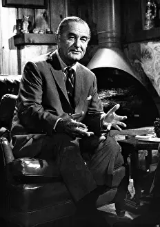 Cronkite: Former President Lyndon Johnson during an ?