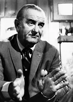 Cronkite: Former President Lyndon Johnson during an ?