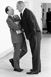 Fortas: President Lyndon Johnson bends into the ?