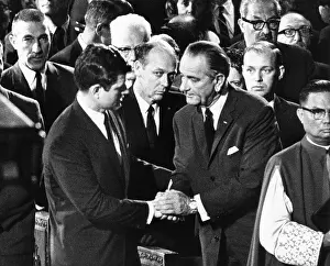 Condolence: President Lyndon Johnson expresses his condolence ?